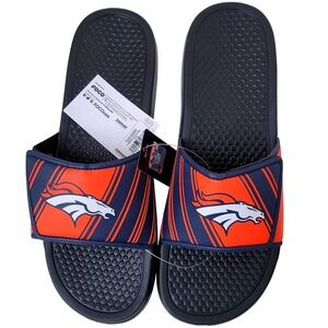 Denver‎ Broncos NFL Football Mens Slide Sandals Sz L 11-12 Orange NWT FOCO